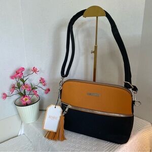 Black and Caramel Crossbody Bag~ Small
*NWT